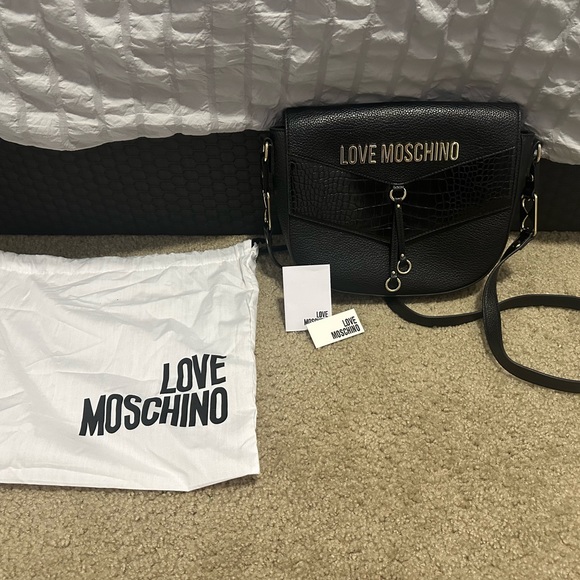 Love Moschino Bags New Love Moschino Crossbody Bag Black Leather